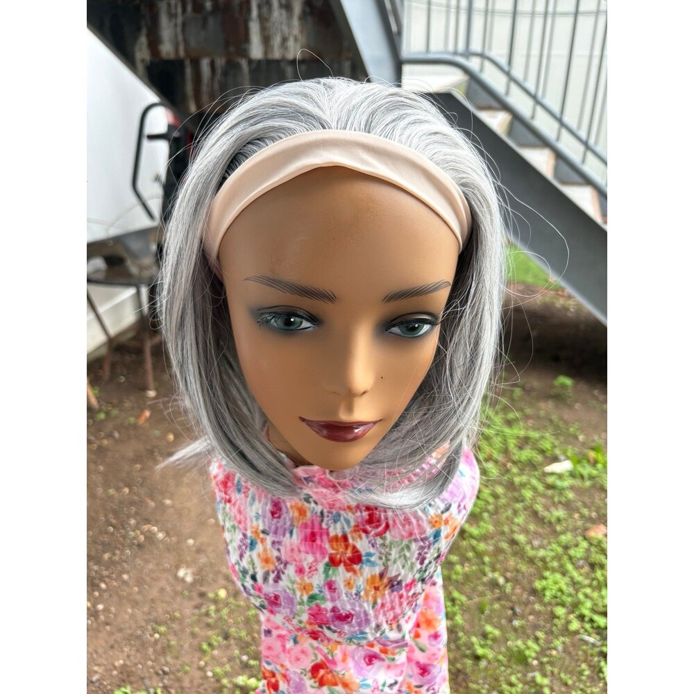 Chelsey Smith Cosmetics “Chandy Salt & Pepper” Headband wig New